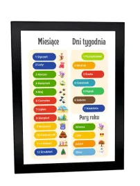 pory-roku-miesiace-dni-tygodnia-plakat-duzy-a3-ramka-czarna