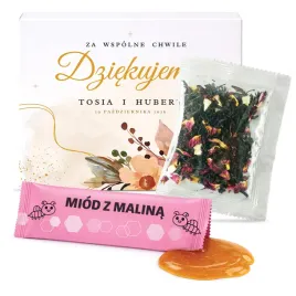 podziekowanie-dla-gosci-upominek-slub-zestaw-miod-z-malina-herbata-nadruk