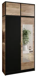 szafa-lumi-105-2d-dab-c-czarny-z-lustrem-dior-uchwyt-zl-z-nadst