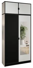 szafa-lumi-105-2d-bialy-czarny-z-lustrem-dior-uchwyt-cz-z-nadst
