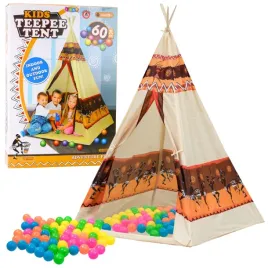 namiot-tipi-indianski-baza-dla-dzieci-60-pilek-155-cm-lean-toys-zabawka
