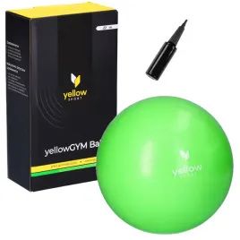 pilka-gimnastyczna-z-pompka-zielona-22-cm-yellowgym-ball-pilka-do-cwiczen