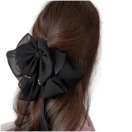 ecarla-spinka-do-wlosow-ozdobna-z-kokarda-czarna-1szt