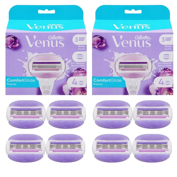 ORYGINALNE OSTRZA WKŁADY DO MASZYNKI GILLETTE VENUS COMFORTGLIDE BREEZE x8