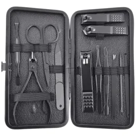 ecarla-zestaw-akcesoriow-do-manicure-pedicure-w-etui-czarny-12w1