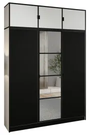 szafa-lumi-157-3d-bialy-czarny-z-lustrem-eden-uchwyt-cz-z-nadst