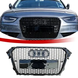 atrapa-grill-zderzaka-plaster-miodu-a4-b85-lift-czarny-polysk
