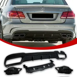 dokladka-zderzaka-dyfuzor-w212-mercedes-13-16-rok-spoiler-tylny-czarny