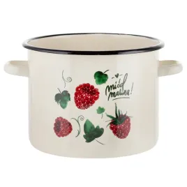garnek-emaliowany-emalia-polska-pleszew-malina-22-cm-6-l-kremowy