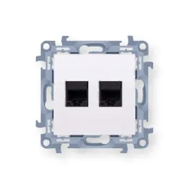 simon-10-gniazdo-komp-2x-rj45-kat-6-biale