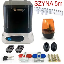 naped-do-bramy-przesuwnej-800kg-ir-lampa-led-szyna-5m-2-piloty