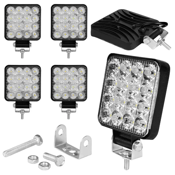 4x LAMPA LED HALOGEN NAŚWIETLACZ SZPERACZ 48W WODOODPORNA 12V 24V OFF ROAD