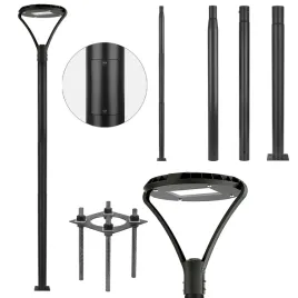 slup-oswietleniowy-3m-4m-5m-lampa-uliczna-latarnia-parkowa-60w-76mm-15x15cm