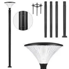 slup-oswietleniowy-3m-4m-5m-lampa-uliczna-latarnia-parkowa-e27-76mm-15x15cm