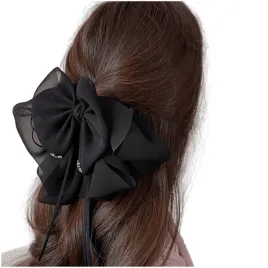 ecarla-spinka-do-wlosow-ozdobna-z-kokarda-czarna-1szt