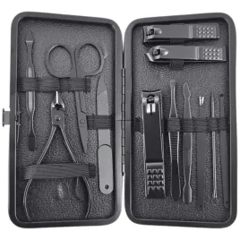 ecarla-zestaw-akcesoriow-do-manicure-pedicure-w-etui-czarny-12w1