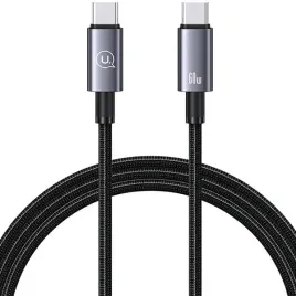 usams-kabel-usb-c-na-usb-c-60w-12mfast-charging-stalowy-tarnish-sj661usb01