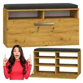 szafka-na-buty-siedzisko-schowek-riva-dab-artisan-uchylne-drzwi