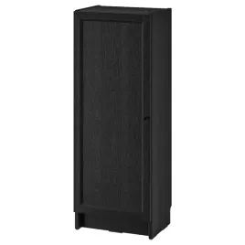 ikea-billy-oxberg-regal-z-drzwiami-czarny-imit-debu-40x30x106-cm