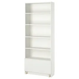 ikea-billy-regal-z-szuflada-bialy-80x30x202-cm