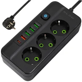 4x-przedluzacz-listwa-zasilajaca-wlacznik-4x-usb-3-gniazd-3m-uziemienie