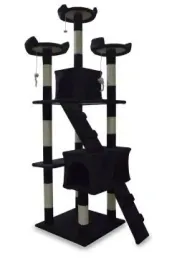 drapak-drzewko-legowisko-wieza-dla-kota-170cm-czarny