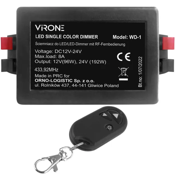 sciemniacz-do-led-12-24vdc-rf-z-pilotem-stan-nowy