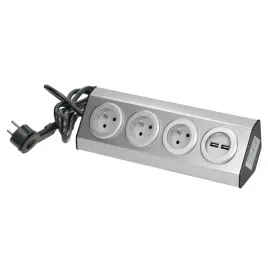 gniazdo-kuchenne-3x2p-z2xusb-inox-przewod