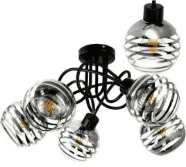 lampa-wiszaca-milano-5p-max-5x60w-e27-czarna