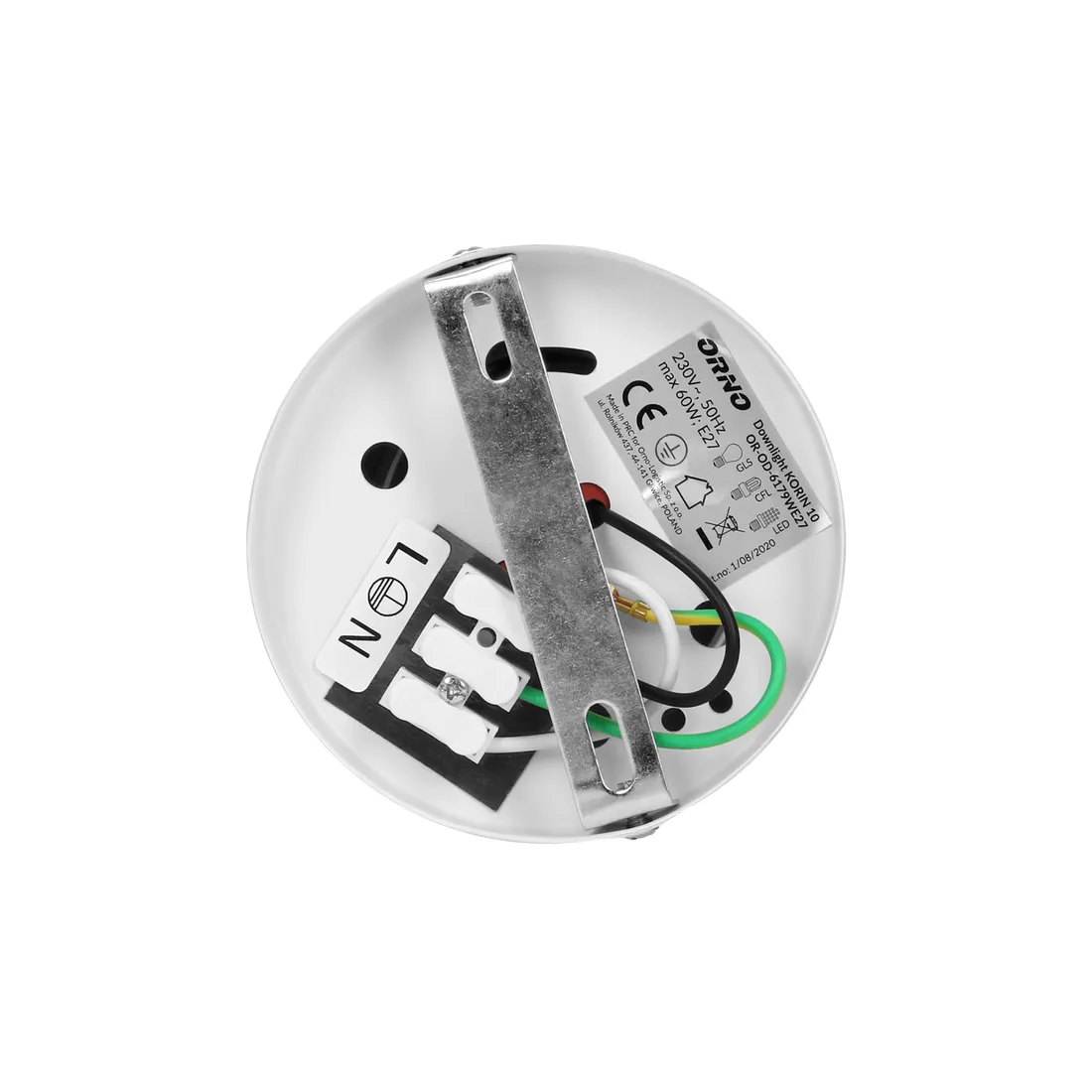 korin-10-downlight-max-60w-e27-biala-stan-nowy
