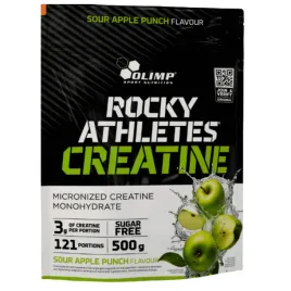 olimp-kreatyna-monohydrat-rocky-athletes-o-smaku-kwasnego-jablka-500g