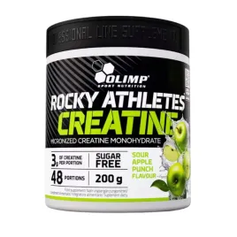 olimp-kreatyna-monohydrat-rocky-athletes-o-smaku-kwasnego-jablka-200g