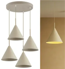lampa-bezowa-sufitowa-wiszaca-zwis-zyrandol-stozek-ecru-bez-cona