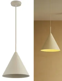 lampa-bezowa-sufitowa-wiszaca-zwis-zyrandol-stozek-ecru-bez-cona