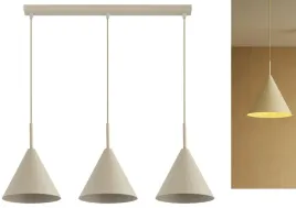 lampa-bezowa-sufitowa-wiszaca-zwis-zyrandol-stozek-ecru-bez-cona