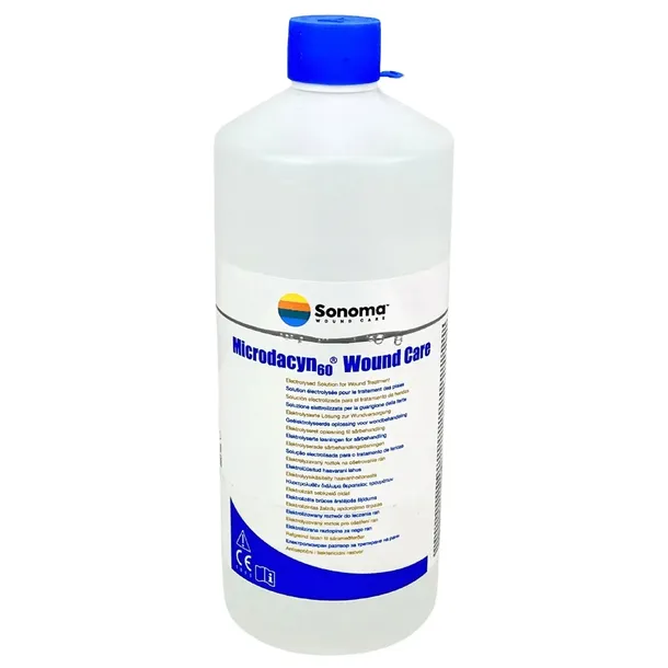 MICRODACYN 60 Roztwór do płukania odkażania ran 990ml
