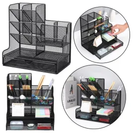 pojemnik-organizer-na-przybory-biurowe-metalowy-czarny