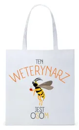 dla-weterynarza-na-prezent-torba-eco-biala-shopper-z-nadrukiem-ze-zdjeciem