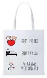 dla-weterynarza-na-prezent-torba-eco-biala-shopper-z-nadrukiem-ze-zdjeciem