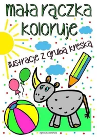 mala-raczka-koloruje-ilustracje-z-gruba-kreska