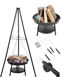 grill-wiszacy-ogrodowy-duzy-palenisko-trojnog-ognisko-okragly-lund-dmuchawa