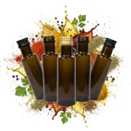 5x-butelki-szklane-dorica-100ml-oliwkowa-na-oliwe-ocet-sok-nalewki-butelka