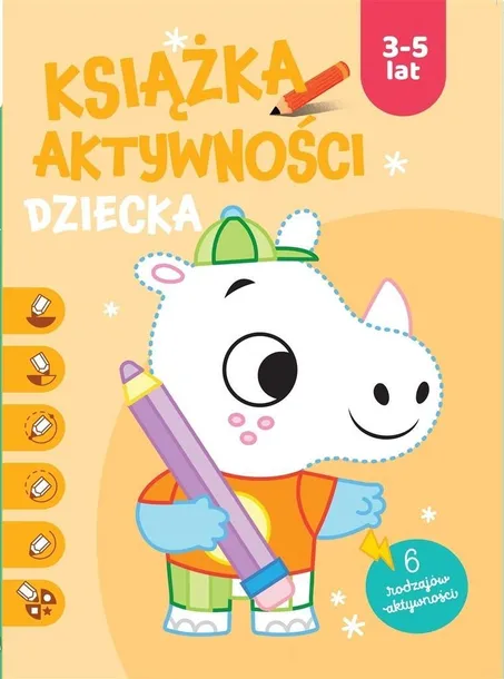 KSIĄŻKA AKTYWNOŚCI DZIECKA 3-5 LAT. POMARAŃCZOWA