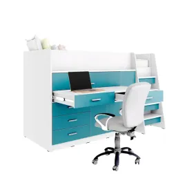 lozko-pietrowe-jsm-1-antresola-z-biurkiem-i-szafa-turkusowy-matt