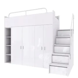 lozko-antresola-jsm-2-80x190-w-kolorze-bialy-polysk-z-2-szafami