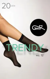 gatta-trendy-socks-12-20den-uni-nero