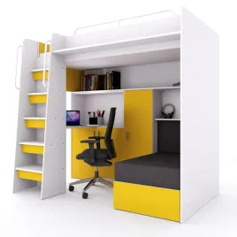 lozko-pietrowe-jsm7-z-sofa-i-biurkiem-zolty-mat-materac-piankowy-gratis