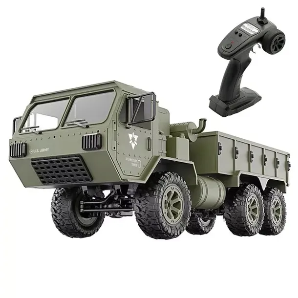 DUŻA Ciężarówka Wojskowa ZDALNIE STEROWANA TERENOWA RC 6x6 PREZENT PILOT