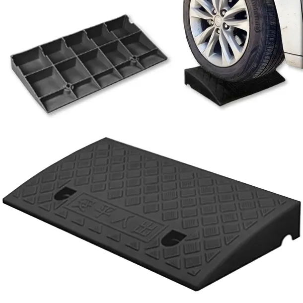 NAJAZD PODJAZD KRAWĘŻNIKOWY POD KRAWĘŻNIK CZARNY 8cm MOCNY WJAZD