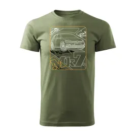 koszulka-z-samochodem-vw-golf-7-vii-meska-khaki-regular